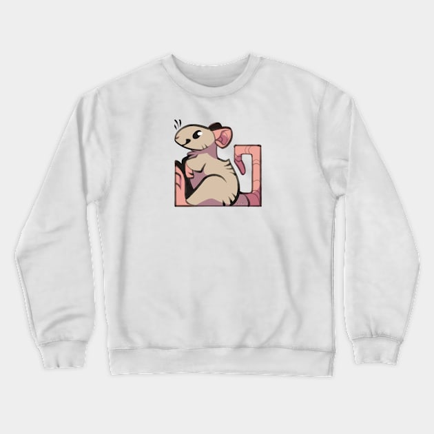 Pet Rat Crewneck Sweatshirt by KiRAWRa